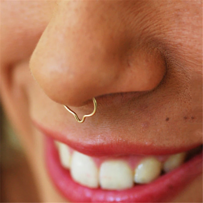 925 Silver Fake Piercing Nose Ring Handmade Gold Filled Jewelry Vintage Handmade Septum Hoop Punk Fake Body Jewelry
925 Silver Fake Piercing Nose Ring Handmade Gold Filled Jewelry Vintage Handmade Septum Hoop Punk Fake Body Jewelry