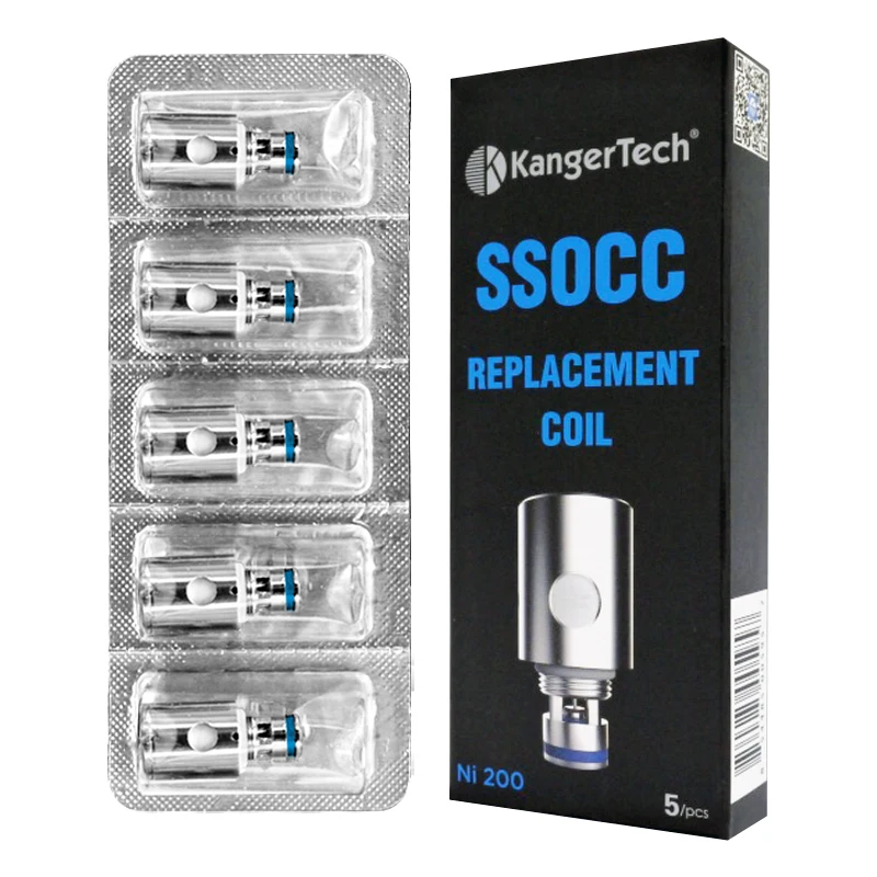 Сменная катушка KangerTech SSOCC Ni200 0 15 Ом 5 штук для серий Kanger Nano Nebox Subvod и Subtank |