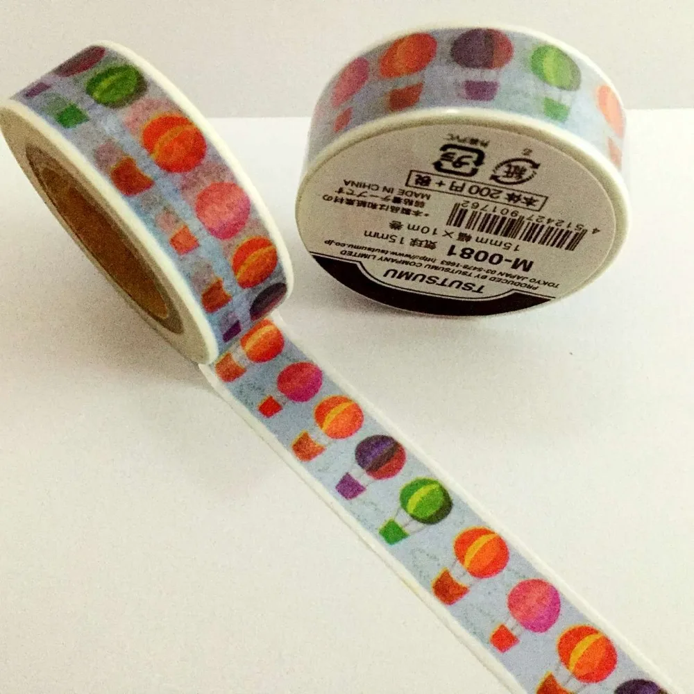 Free shipping Beautirul 15mm*10m high quality washi paper tape/color fire balloon masking japan washi tape
Free shipping Beautirul 15mm*10m high quality washi paper tape/color fire balloon masking japan washi tape