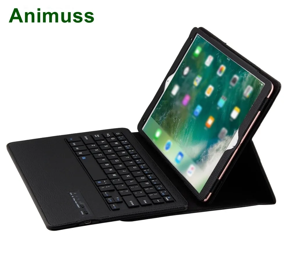 Animuss Магнитный стенд Съемный бант Беспроводной Bluetooth чехол клавиатура для iPad Pro 10