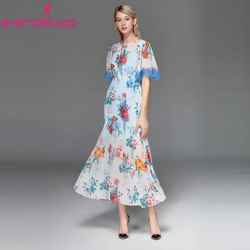 Women Summer Long Floral Print Dress Lace Patchwork Butterfly Sleeve Casual Bohemian Elegant Two-piece Beach Boho Dress
Women Summer Long Floral Print Dress Lace Patchwork Butterfly Sleeve Casual Bohemian Elegant Two-piece Beach Boho Dress
