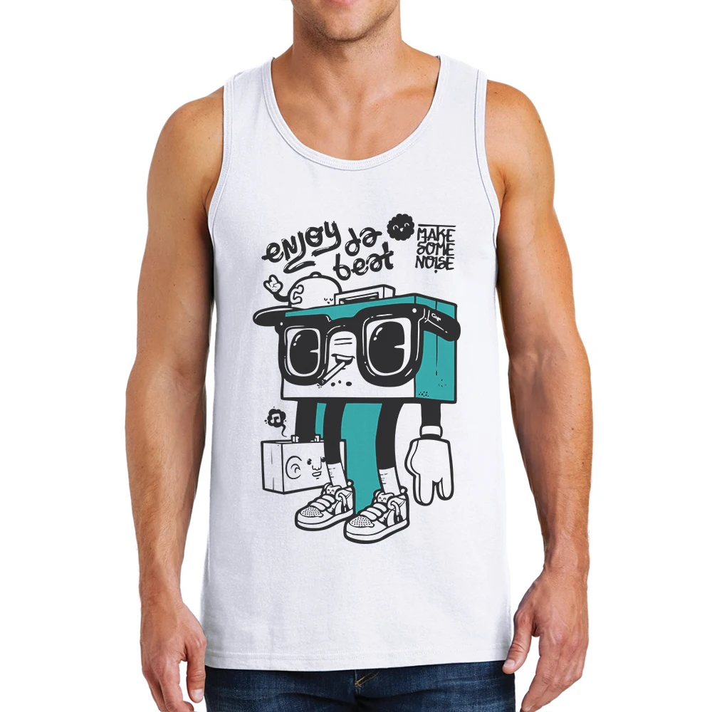 2019 New Mens Tank Tops Undershirt Men Cotton Sleeveless Man Vest Shirt Creative Recorder Robot Printing Brand Fitness Singlet
2019 New Mens Tank Tops Undershirt Men Cotton Sleeveless Man Vest Shirt Creative Recorder Robot Printing Brand Fitness Singlet