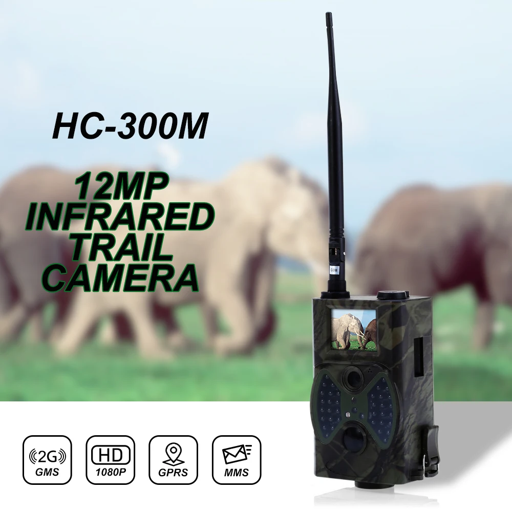 HC300M Hunting Camera GSM 12MP 1080P Photo Traps Night Vision Wildlife infrared Trail Scouting Cameras hunt Chasse Scout
HC300M Hunting Camera GSM 12MP 1080P Photo Traps Night Vision Wildlife infrared Trail Scouting Cameras hunt Chasse Scout