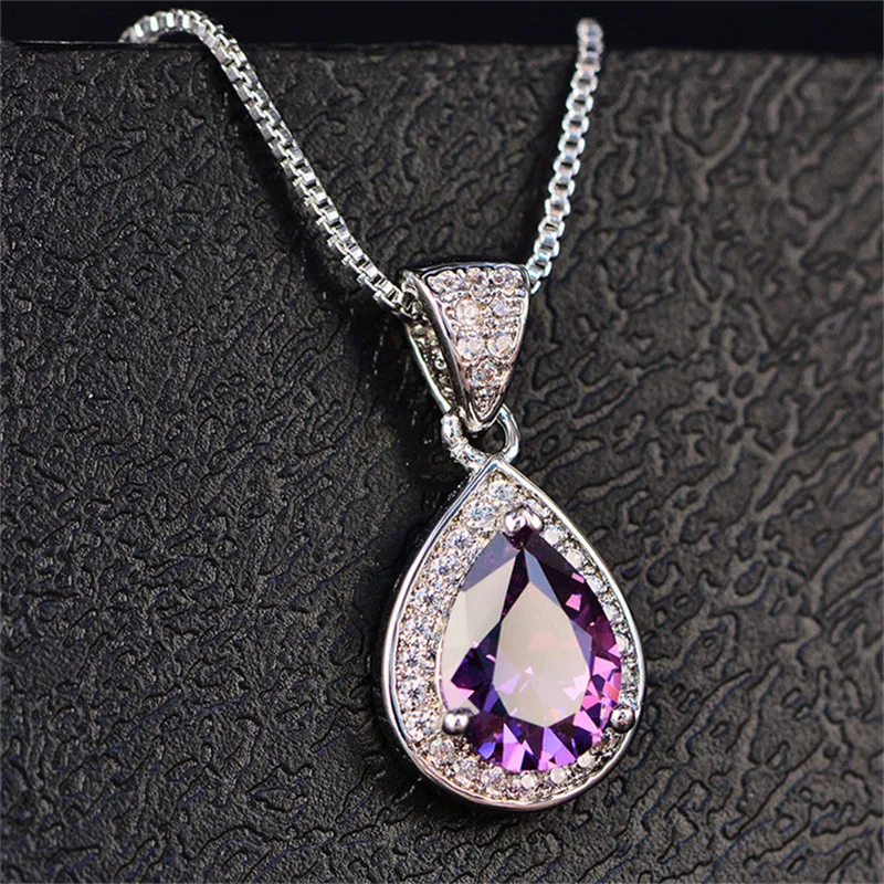 S925 Sterling Silver Vintage Pedants Necklaces Women Water Drop Cubic Zirocnia Multicolor Pendant Fine Jewelry Accessories
S925 Sterling Silver Vintage Pedants Necklaces Women Water Drop Cubic Zirocnia Multicolor Pendant Fine Jewelry Accessories