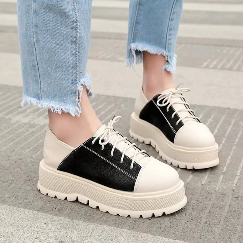 Xiaying Smile Women Heel Pumps New Arrive Fashion Casual Shoes Korean Style Flatform Thick Soled Shoes Female Mixed Color Shoes 
Xiaying Smile Women Heel Pumps New Arrive Fashion Casual Shoes Korean Style Flatform Thick Soled Shoes Female Mixed Color Shoes