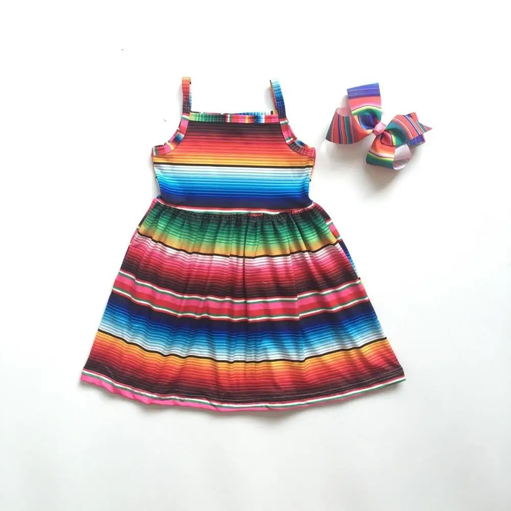 Новое поступление одежда для маленьких девочек летнее платье с цветными