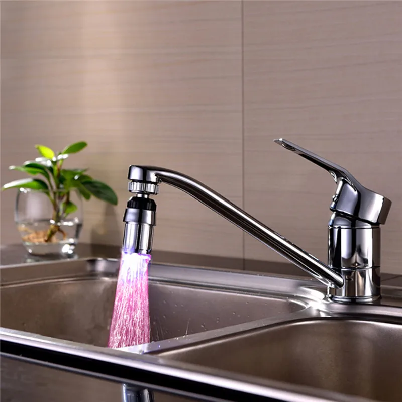 360 Rotatable LED Light Faucet Head Aerators Temperature Sensor 3 Colors Changing RGB Glow Water Tap Nozzle for Kitchen Bathroom
360 Rotatable LED Light Faucet Head Aerators Temperature Sensor 3 Colors Changing RGB Glow Water Tap Nozzle for Kitchen Bathroom