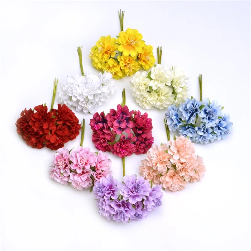 60Pcs/lot Silk Artificial Flowers Mini Rose Bouquet Wedding Home Decoration Craft Card Gift DIY Wreath Scrapbooking High Quality
60Pcs/lot Silk Artificial Flowers Mini Rose Bouquet Wedding Home Decoration Craft Card Gift DIY Wreath Scrapbooking High Quality
