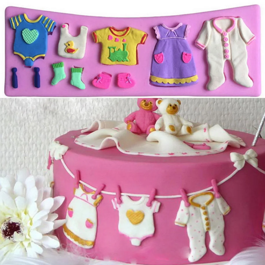ANGRLY Pop 3D Baby Clothes Shower Silicone Mould Fondant Kitchen Cake Mold for Chocolate Baking Tool Silicone Mold Gift Box
ANGRLY Pop 3D Baby Clothes Shower Silicone Mould Fondant Kitchen Cake Mold for Chocolate Baking Tool Silicone Mold Gift Box