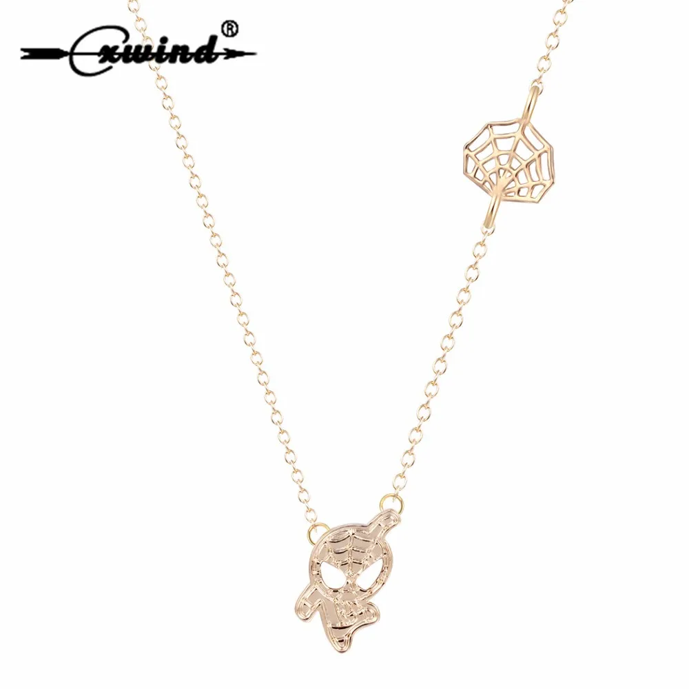 Cxwind Sider-Man Web Shaped Charm Necklace Marvel Super Heroes Pendants Necklaces Animal Statement Choker Necklce Women Jewelry
Cxwind Sider-Man Web Shaped Charm Necklace Marvel Super Heroes Pendants Necklaces Animal Statement Choker Necklce Women Jewelry