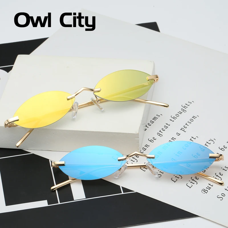 Owl City Oval Sunglasses Women Brand Designer Vintage Small Sun Glasses Retro Rimless Luxury Ladies Sunglass Round Womens Shades
Owl City Oval Sunglasses Women Brand Designer Vintage Small Sun Glasses Retro Rimless Luxury Ladies Sunglass Round Womens Shades