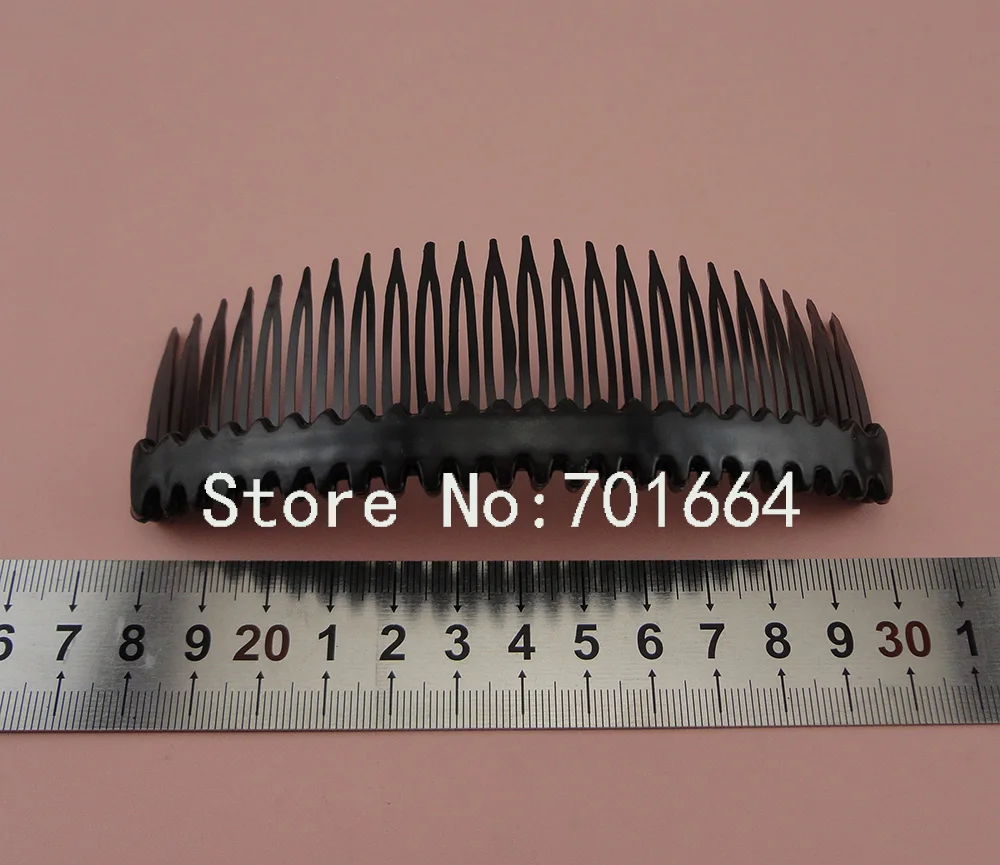 10PCS 4.5cm*12.0cm 24teeth Black Plain Plastic Hair Combs Waved Bar for diy hair accessories,side combs clear
10PCS 4.5cm*12.0cm 24teeth Black Plain Plastic Hair Combs Waved Bar for diy hair accessories,side combs clear