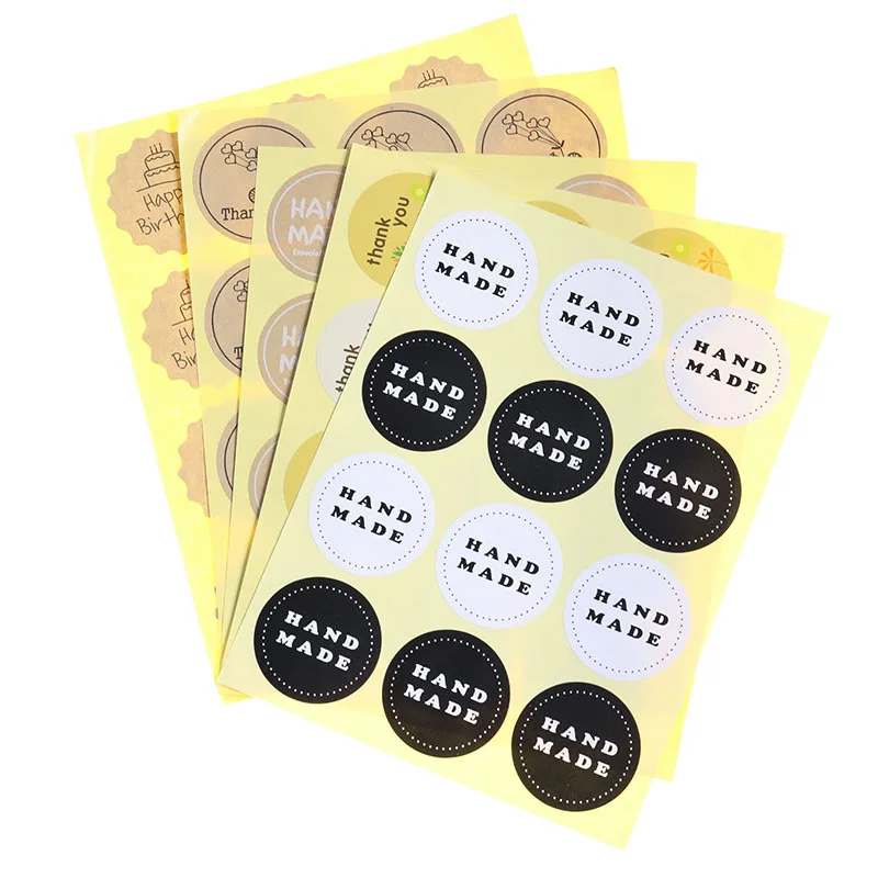 120pcs / 10 Sheets Black White Round Kraft Paper Round Tree Thanks Round Label Seal Sticker Cookie Bag Decorative Seal Sticker
120pcs / 10 Sheets Black White Round Kraft Paper Round Tree Thanks Round Label Seal Sticker Cookie Bag Decorative Seal Sticker