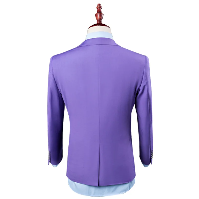 Terno Masculino Slim Purple Three-piece Wedding Groomsman Suit Male Professional Wear One Button Blazers for Men
Terno Masculino Slim Purple Three-piece Wedding Groomsman Suit Male Professional Wear One Button Blazers for Men