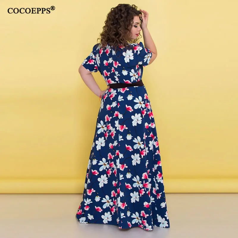 Chiffon summer maxi women dress plus size floral printting long dresses 5XL 6XL 2019 big size vintage dress Large casual female
Chiffon summer maxi women dress plus size floral printting long dresses 5XL 6XL 2019 big size vintage dress Large casual female