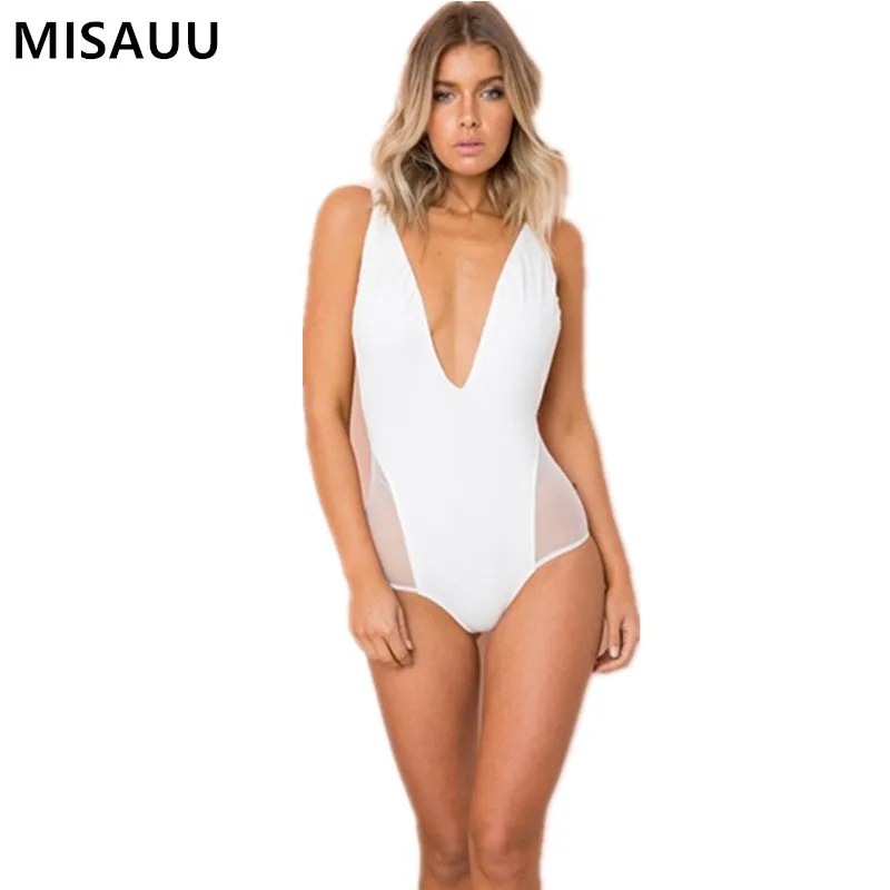 Sexy Deep V-Neck Mesh Bodysuit Women Sleeveless Tops Jumpsuit Romper Backless Body Suit White Playsuit Female One Piece overalls
Sexy Deep V-Neck Mesh Bodysuit Women Sleeveless Tops Jumpsuit Romper Backless Body Suit White Playsuit Female One Piece overalls