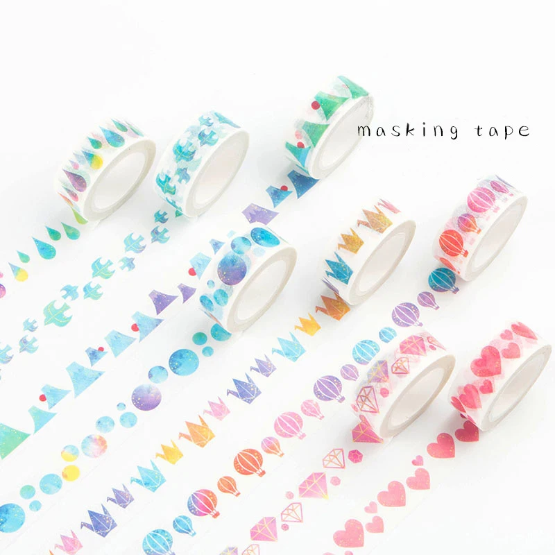 8pcs/lot Colorful paper washi tape 15mm*7m Watercolor masking tapes Decoration adhesive sticker Stationery School supplies 4003
8pcs/lot Colorful paper washi tape 15mm*7m Watercolor masking tapes Decoration adhesive sticker Stationery School supplies 4003