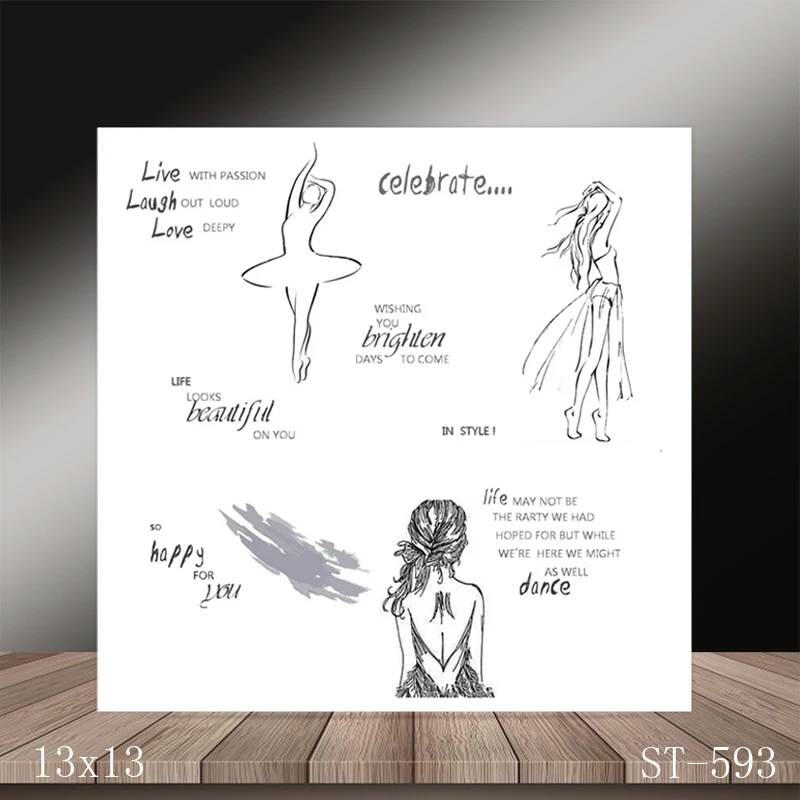 ZhuoAng Dancer's dream Transparent seal / sealed DIY scrapbook / album decoration card / seamless seal
ZhuoAng Dancer's dream Transparent seal / sealed DIY scrapbook / album decoration card / seamless seal