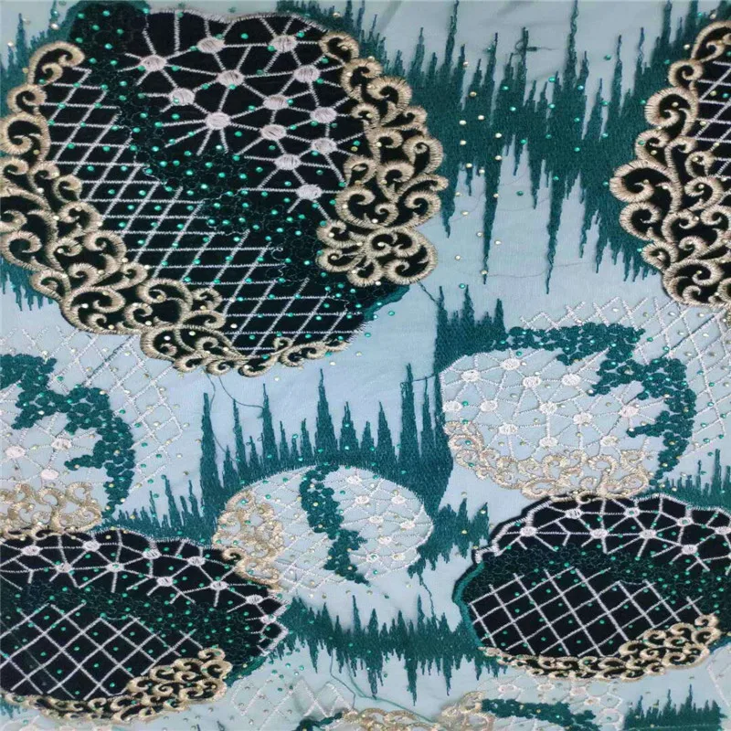 High Quality green African Lace Fabric Net velvet French Lace Fabric Tulle With Stones Gold Nigerian Lace Fabric For Wedding
High Quality green African Lace Fabric Net velvet French Lace Fabric Tulle With Stones Gold Nigerian Lace Fabric For Wedding