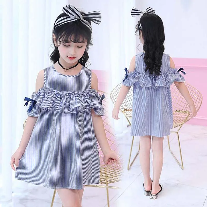 2017 New summer girls dresses striped princess shoulder hollow out dress casual kids cotton dress girls vestido for 4-14Years
2017 New summer girls dresses striped princess shoulder hollow out dress casual kids cotton dress girls vestido for 4-14Years