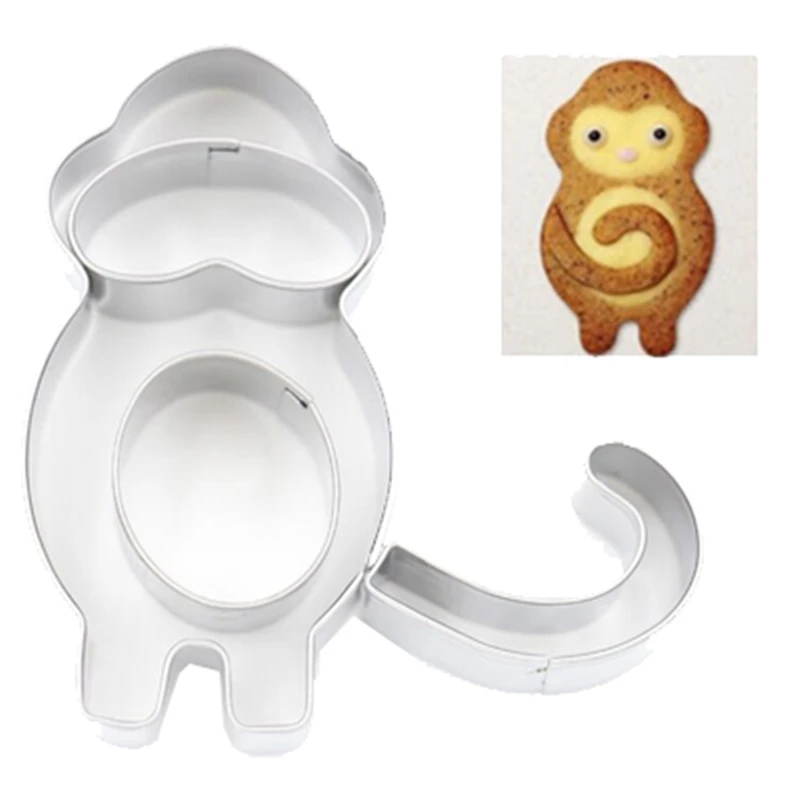 Hot Metal Cookie Cutters Stainless Steel Fondant Chocolate Monkey Biscuit Moulds Frame Animal Cake Decorating Molds Baking Tool
Hot Metal Cookie Cutters Stainless Steel Fondant Chocolate Monkey Biscuit Moulds Frame Animal Cake Decorating Molds Baking Tool