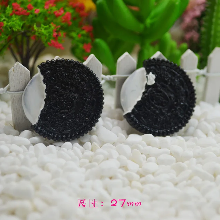 10pcs/lot flat back resin new kawaii Oreo DIY Craft Making Cookie Model Scrapbooking 27mm | Украшения и аксессуары