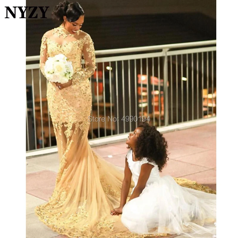 NYZY E101 Elegant Engagement Dress Luxury Crystal See Through Long Sleeve Gold Mermaid Dress Evening 2019 Gold robe soiree dubai
NYZY E101 Elegant Engagement Dress Luxury Crystal See Through Long Sleeve Gold Mermaid Dress Evening 2019 Gold robe soiree dubai