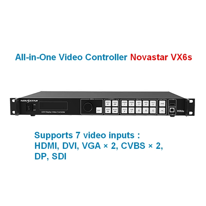 Видеоконтроллер NOVASTAR VX6s, универсальный, для внутреннего или наружного светодиодного дисплея, NOVASTAR VX6s
Видеоконтроллер NOVASTAR VX6s, универсальный, для внутреннего или наружного светодиодного дисплея, NOVASTAR VX6s