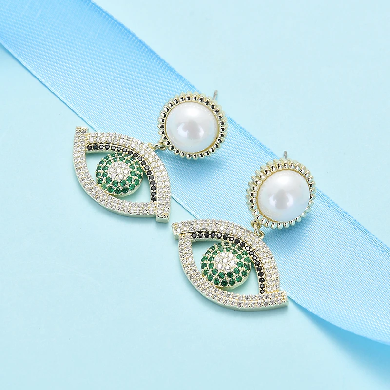 Zhijia Top Brand Luxury Trendy Gold Sliver Pearl Rhinestone Eyes Stud Earring For Women Dress Party Jewelry Gifts
Zhijia Top Brand Luxury Trendy Gold Sliver Pearl Rhinestone Eyes Stud Earring For Women Dress Party Jewelry Gifts