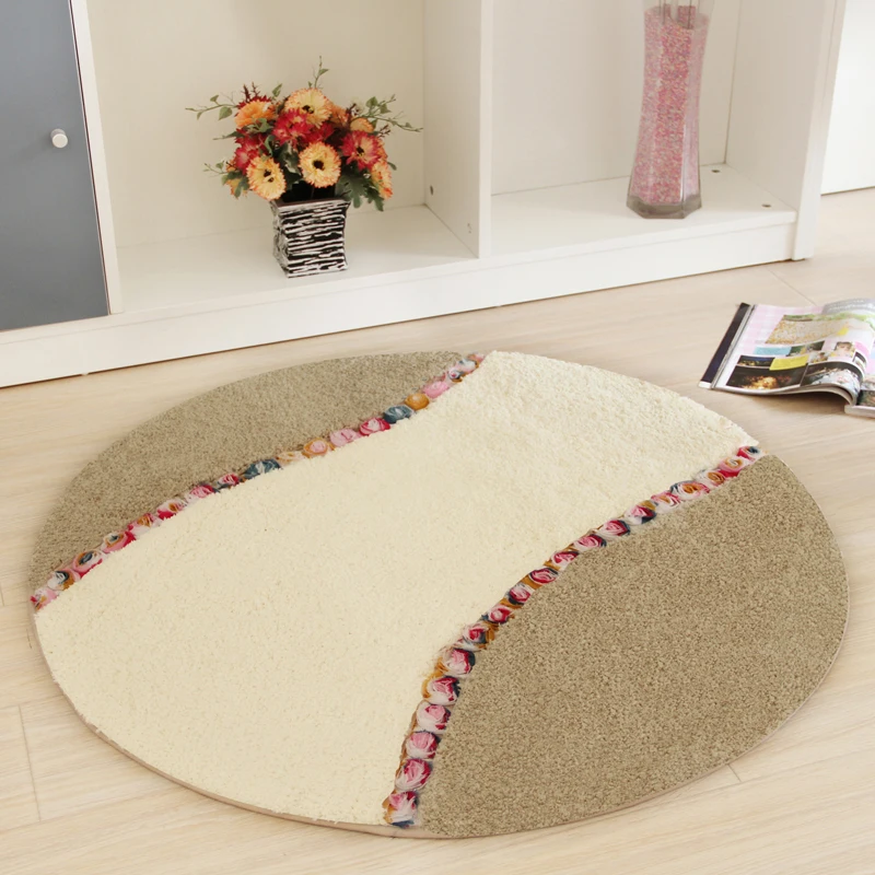 Pastoral Style Circular Mat Computer Chair Sitting Room Office Swivel Chair Cushion Hanging Basket Bathroom Carpet Tea Table Rug
Pastoral Style Circular Mat Computer Chair Sitting Room Office Swivel Chair Cushion Hanging Basket Bathroom Carpet Tea Table Rug