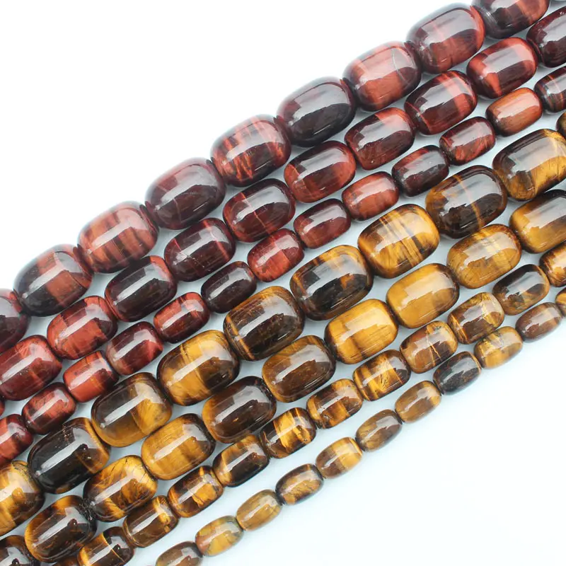 Natural Yellow/Red Tiger's eye Drum shape beads 15inch per strand , For DIY Jewelry Making, pendant,necklace
Natural Yellow/Red Tiger's eye Drum shape beads 15inch per strand , For DIY Jewelry Making, pendant,necklace