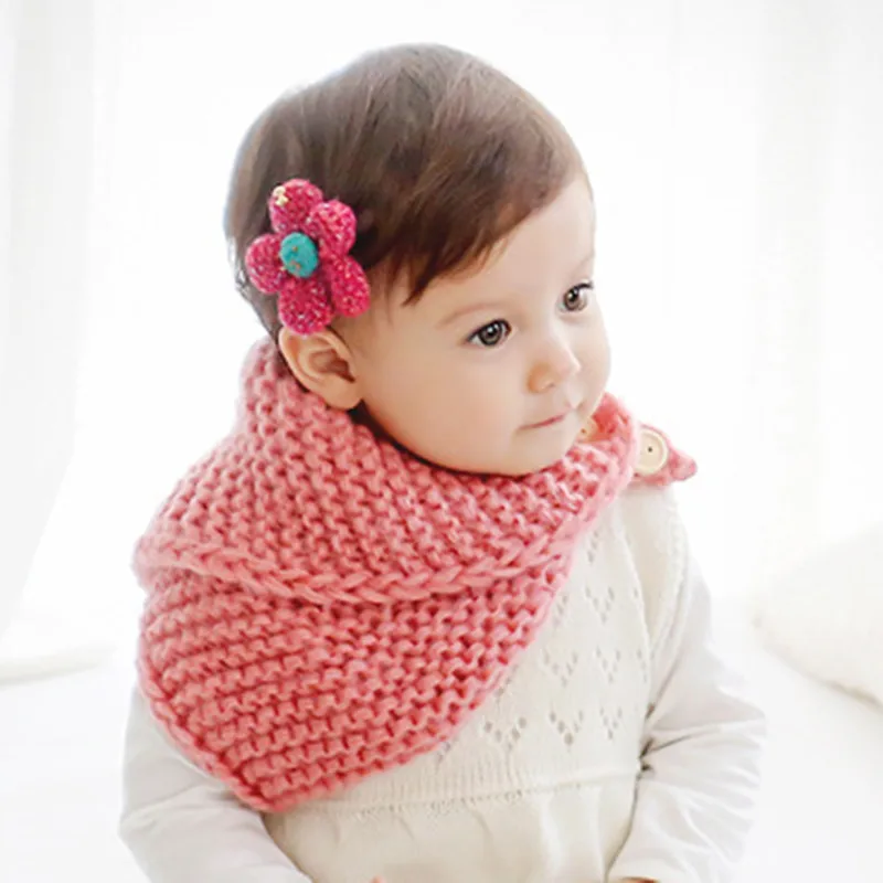 Хлопковый теплый детский шарф на весну и зиму детские вязаные шарфы воротник