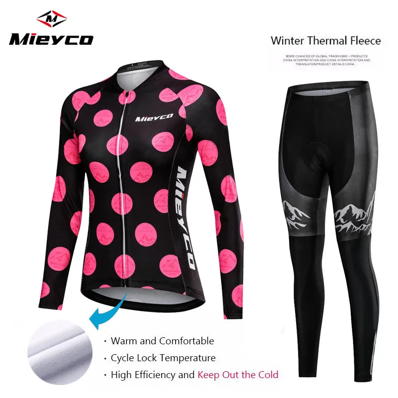 Mieyco Women's Cycling Jersey Sets Winter Thermal Fleece Bicycle Clothing Road Bike MTB Long Sleeve Ladies Cycle Wear Racing Set
Mieyco Women's Cycling Jersey Sets Winter Thermal Fleece Bicycle Clothing Road Bike MTB Long Sleeve Ladies Cycle Wear Racing Set