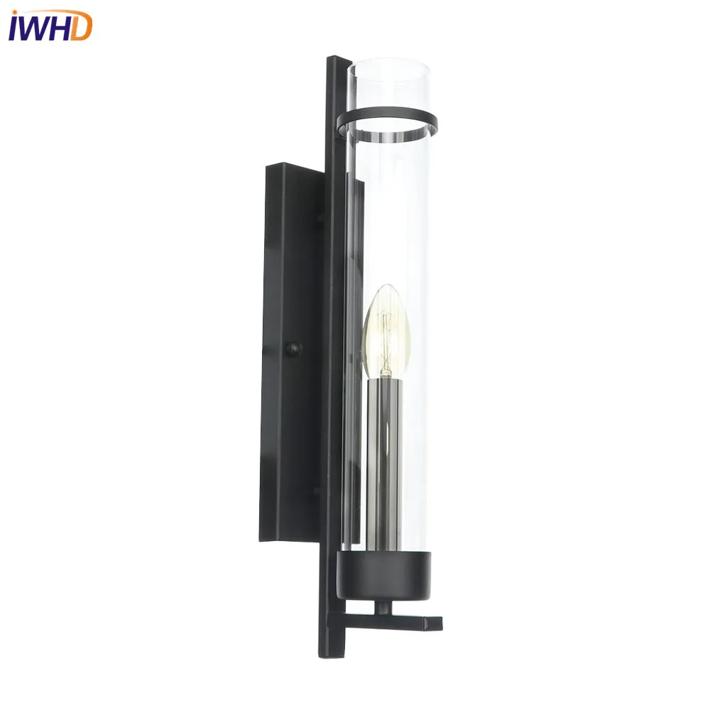 IWHD Black Iron Nordic LED Wall Light Glass Lampshade Loft Wandlamp Vintage Wall Lamp Fixtures For Home Lighting Applique Murale
IWHD Black Iron Nordic LED Wall Light Glass Lampshade Loft Wandlamp Vintage Wall Lamp Fixtures For Home Lighting Applique Murale