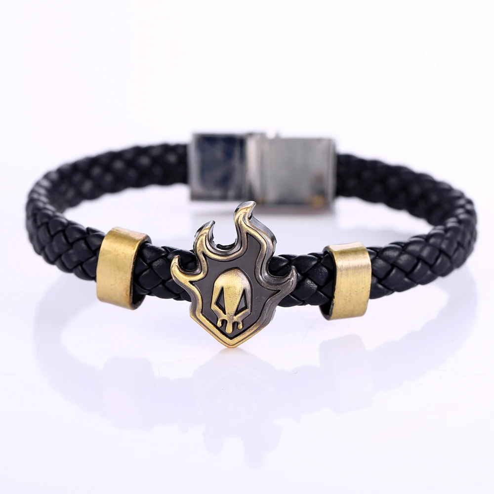 Anime Bleach figure Mens leather bracelets & bangles Anime Fire Leather accessories wholesale body jewelry storage souvenir
Anime Bleach figure Mens leather bracelets & bangles Anime Fire Leather accessories wholesale body jewelry storage souvenir