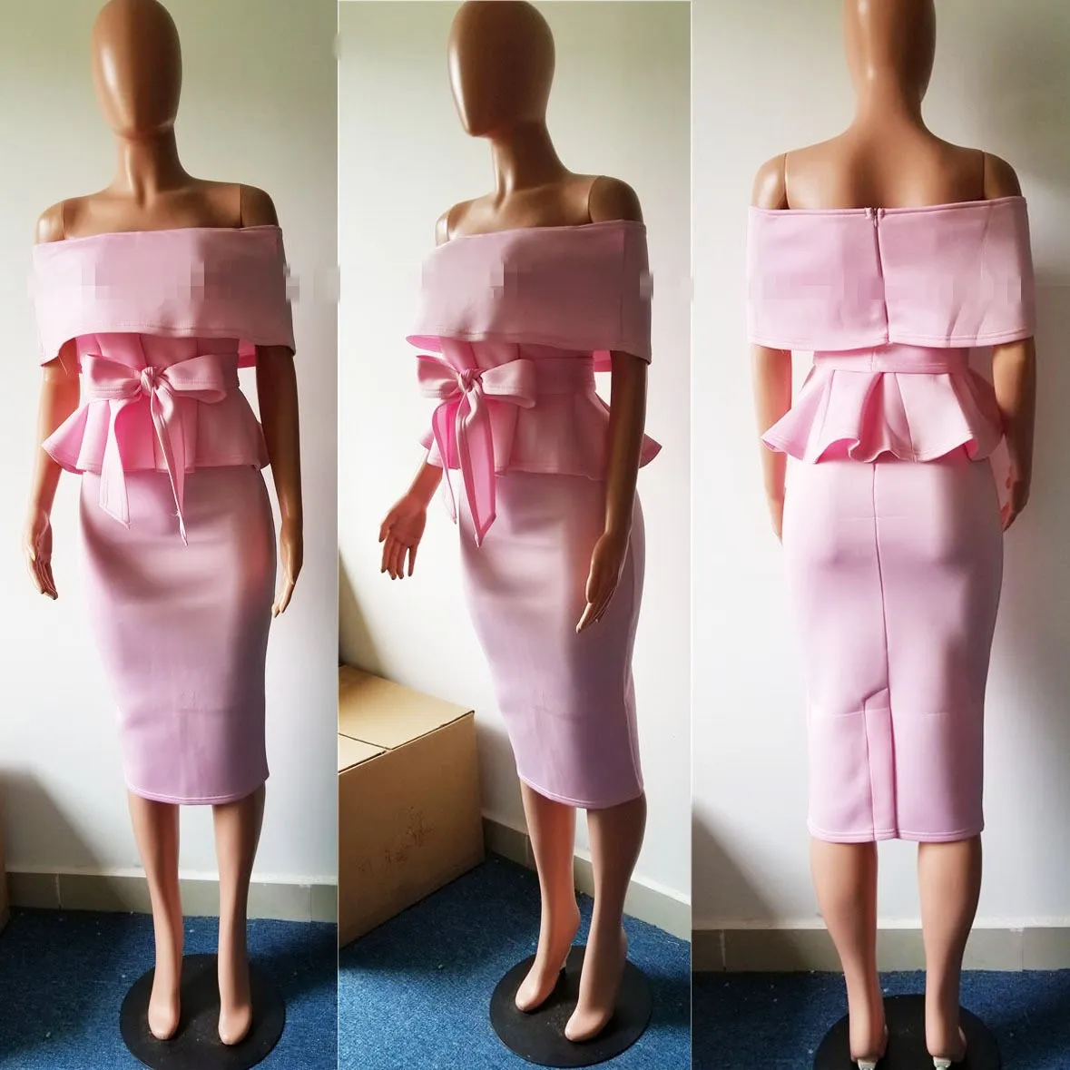 New Fashion Short Sleeve Ruffle Bow Women Two Piece Sets Sexy Club Space Layer Off Shoulder Tops And Bodycon Skirt Sexy Suits
New Fashion Short Sleeve Ruffle Bow Women Two Piece Sets Sexy Club Space Layer Off Shoulder Tops And Bodycon Skirt Sexy Suits