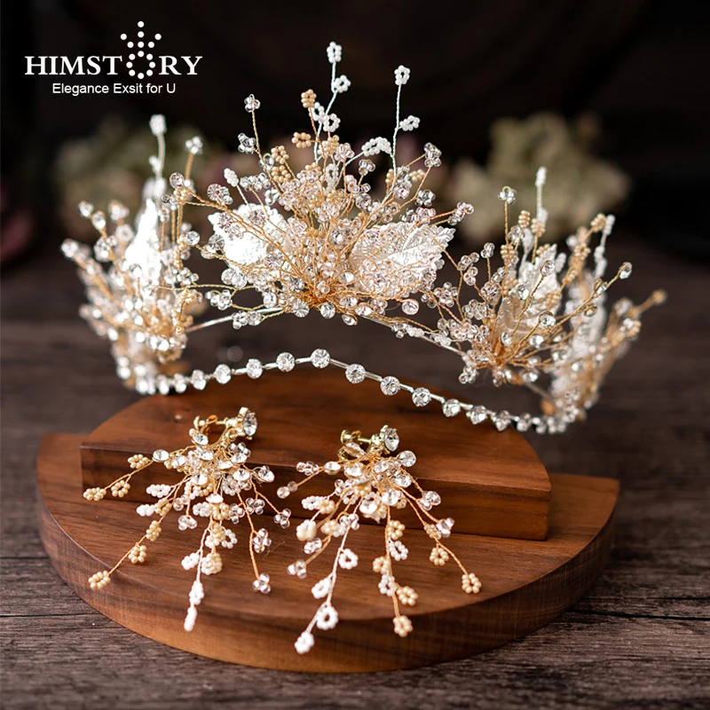HIMSTORY High-grade Handmade Pearl Leaf Wedding Hairband Tiaras Crown Bridal WEdding Headpiece Hair Jewelry Accessories
HIMSTORY High-grade Handmade Pearl Leaf Wedding Hairband Tiaras Crown Bridal WEdding Headpiece Hair Jewelry Accessories