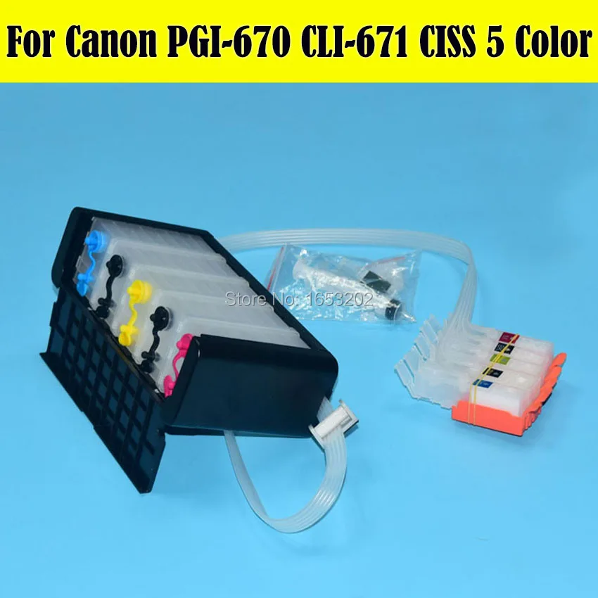 1 Set Newest Ciss For Canon PIXMA MG5760 MG6860 Printer Ciss For PGI-670 CLI-671 Cartridge With Auto Reset Chip
1 Set Newest Ciss For Canon PIXMA MG5760 MG6860 Printer Ciss For PGI-670 CLI-671 Cartridge With Auto Reset Chip