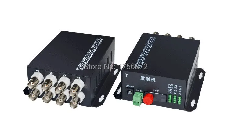 8 Channel Video Optical Converter 8V1D Fiber Optic Video Optical Transmitter & Receiver 8CH +RS485 Data 1 Pair 2 Pieces/lot
8 Channel Video Optical Converter 8V1D Fiber Optic Video Optical Transmitter & Receiver 8CH +RS485 Data 1 Pair 2 Pieces/lot