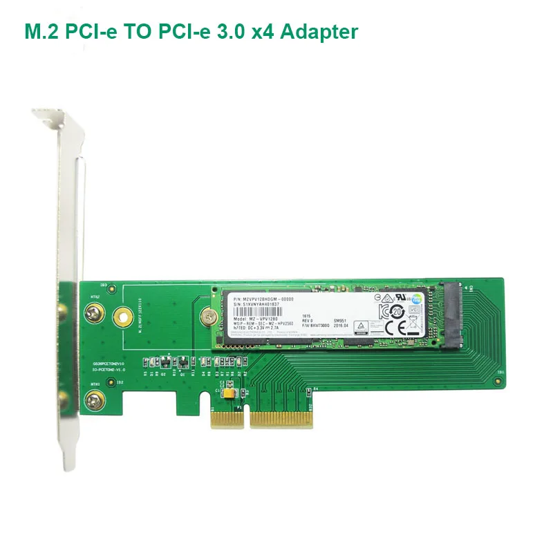Адаптер PCI Express для 22110 2280 2260 2242 2230 ssd M.2 ngff M ключ NVMe к PCI-e 3 0x4 адаптер dual напряжение