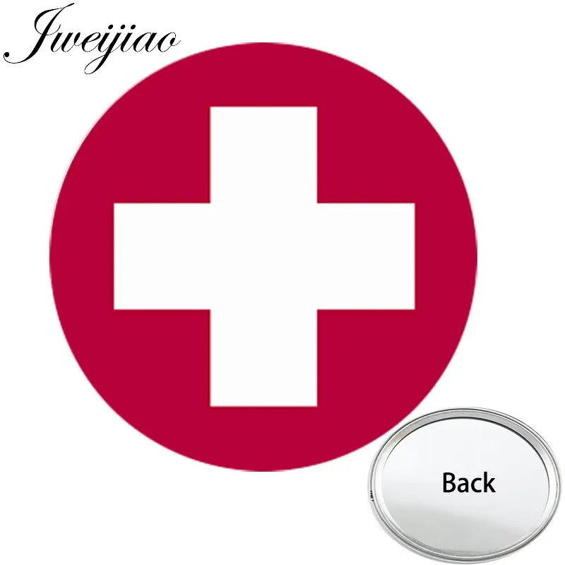 JWEIJIAO Medical care LOGO Cross Symbol One Side Flat Mini Pocket Mirror Compact Portable Makeup Vanity Hand Travel Purse Mirror
JWEIJIAO Medical care LOGO Cross Symbol One Side Flat Mini Pocket Mirror Compact Portable Makeup Vanity Hand Travel Purse Mirror