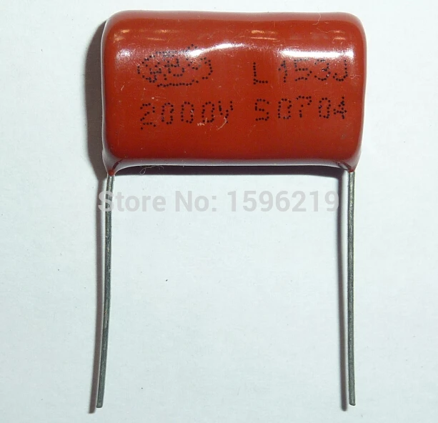 Конденсатор CBB 153 2000V 153J 2KV 0 015 мкФ 15nF P24 CBB81 Металлизированный Полипропиленовый