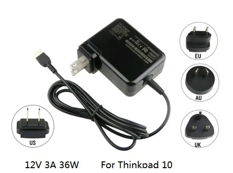 High quality 12V 3A 36W Laptop AC power adapter charger for Lenovo ThinkPad 10 4X20E75066 TP00064A with EU/US/UK/AU plug
High quality 12V 3A 36W Laptop AC power adapter charger for Lenovo ThinkPad 10 4X20E75066 TP00064A with EU/US/UK/AU plug