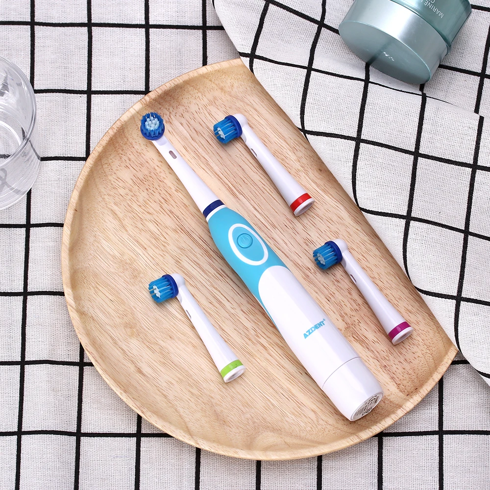 AZDENT Hot Rotatory Electric Toothbrush with Replacement Heads Deep Clean Battery Operated Tooth Brush Teeth Whitening Adults
AZDENT Hot Rotatory Electric Toothbrush with Replacement Heads Deep Clean Battery Operated Tooth Brush Teeth Whitening Adults