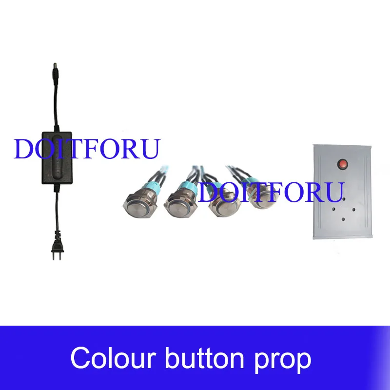 Magic metal button prop press button in same time to unlock with audio mysterious room Real life escape room Takagism game prop
Magic metal button prop press button in same time to unlock with audio mysterious room Real life escape room Takagism game prop