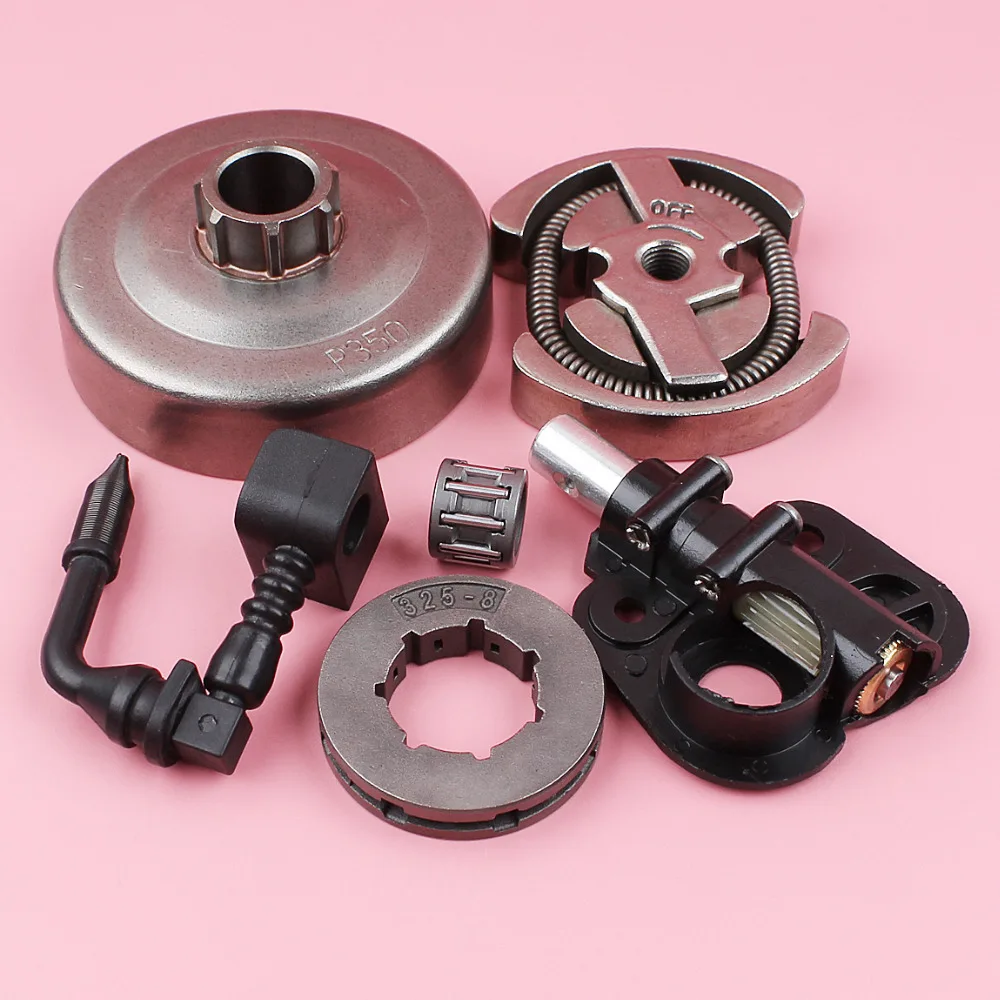 Clutch Drum .325 8T Rim Sprocket Oil Pump Needle Bearing Kit For Partner 350 351 Chainsaw Spare Part
Clutch Drum .325 8T Rim Sprocket Oil Pump Needle Bearing Kit For Partner 350 351 Chainsaw Spare Part