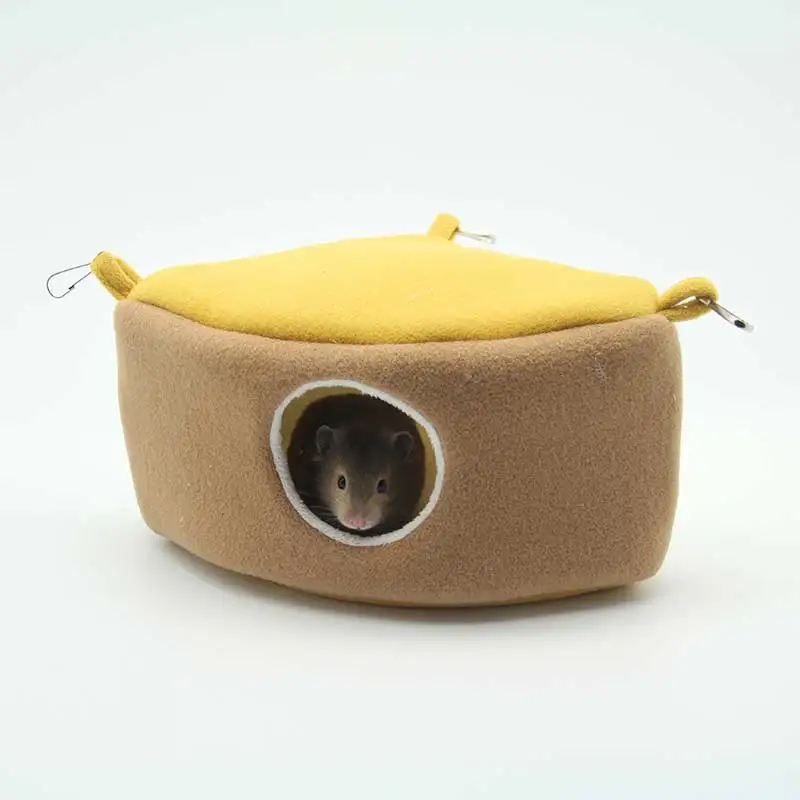 Hamster House Cute Guinea Pig Breathable Hanging Nest Cheese Shape Rate Cake Plush Bed Small Animals Toy Pet Supplies
Hamster House Cute Guinea Pig Breathable Hanging Nest Cheese Shape Rate Cake Plush Bed Small Animals Toy Pet Supplies