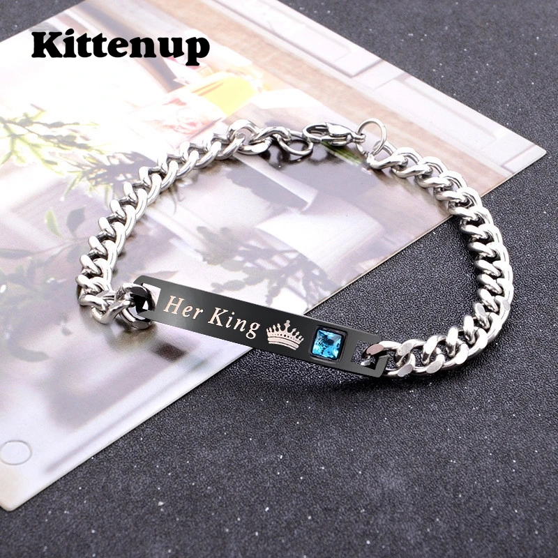Kittenup Новая мода ее King His queen Простые Романтические Стиль Мода Шарм ювелирных