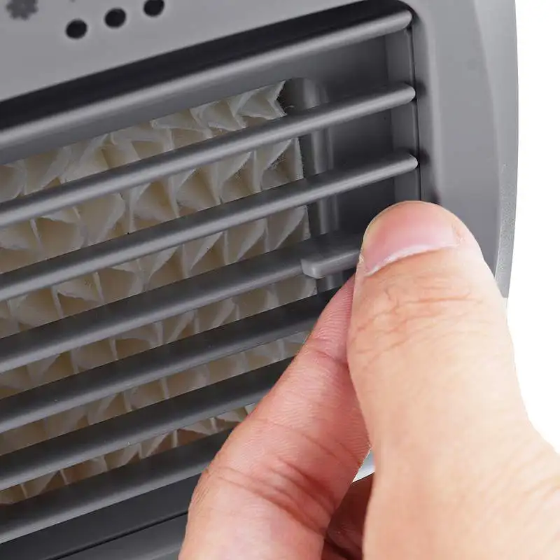 New 5W USB Mini Portable Air Conditioner Humidifier Purifier Light Desktop Air Cooling Fan Air Cooler Fan for Office and Home
New 5W USB Mini Portable Air Conditioner Humidifier Purifier Light Desktop Air Cooling Fan Air Cooler Fan for Office and Home