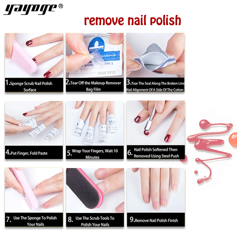 Yayoge 2018 Nail Книги по искусству Дизайн Маникюр 96 Цвет 10 мл Soak Off UV Гель лак для ногтей